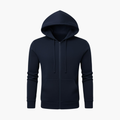 Herr Zip Hoodie med Huva och Framlommor