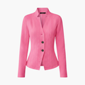 Kvinnors Blazer med Reverskrage och Knapplist