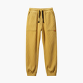 Mäns Corduroy Sweatpants med Justerbar Midja och Avslappnad Passform