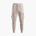 Herrens Cargo Joggers med Elastisk Midja och Sidofickor