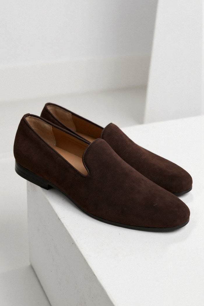 Herr Loafers med Slätt Ovandel och Låg Klack