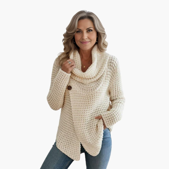 Kvinnors Cardigan med Sjalkrage