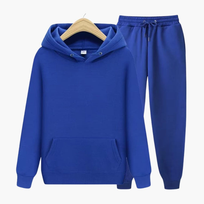 Herr Träningsoverall Set med Huvtröja och Joggingbyxor