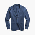 Herrstickad Blazer med Slagskrage och Knäppning