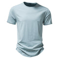 Herrars modern passform bomulls T-shirt med rund hals och kort ärm
