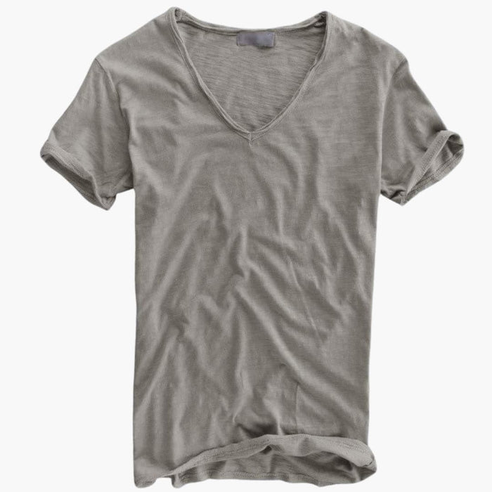 Herr T-shirt med rund halsringning och korta ärmar