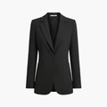 Kvinnors Blazer med Öppen Framsida och Långa Ärmar