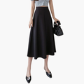 Kvinnors Hög Midja A-Linje Midi Kjol