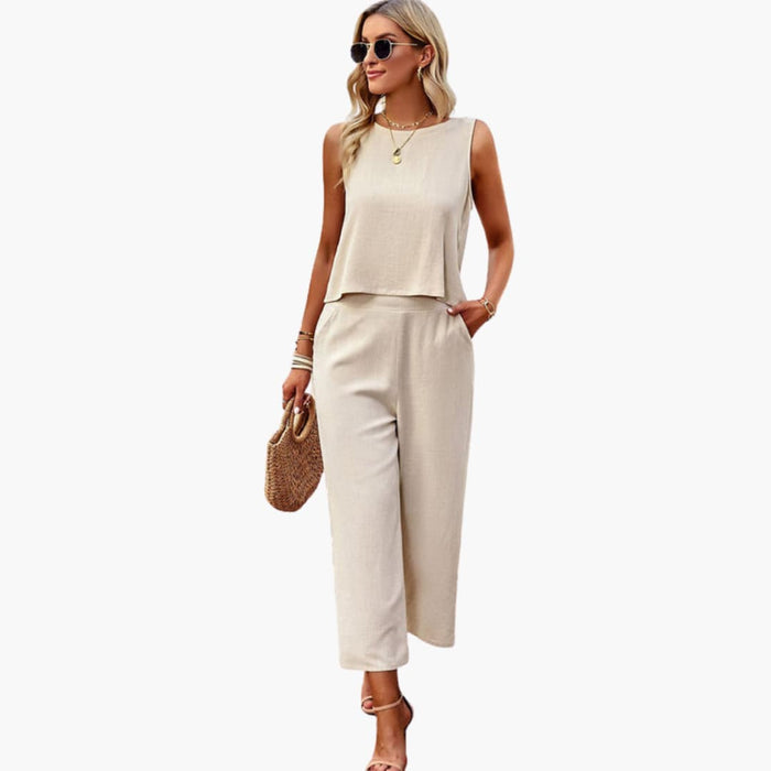 Kvinnors långärmad jumpsuit med knäppning fram