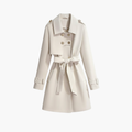 Kvinnors Trench Coat med Bälte och Breda Slag