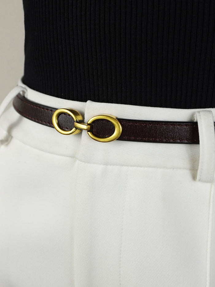 Damskärp med Ringspänne Smal Midjerem